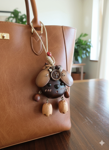 Natural Plant Pod Handmade Pendant/Charm Keychain